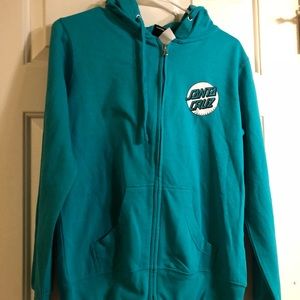 Santa Cruz Skateboards Zip Up Hoodie